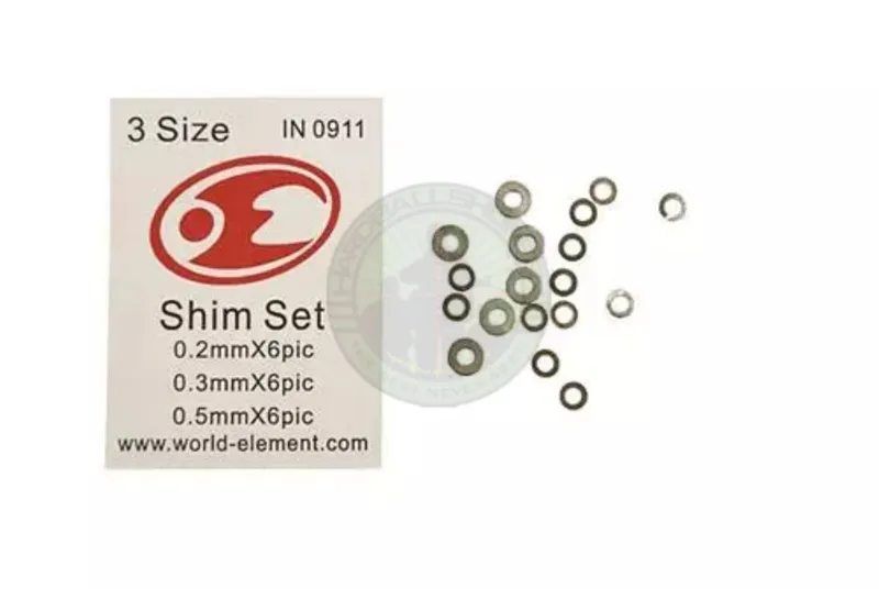 Element – Shim Sæt 0,2-0,3-0,5mm