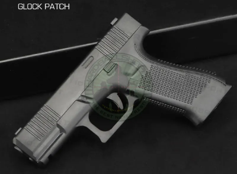3D PVC Glock 17, Sort · Negro