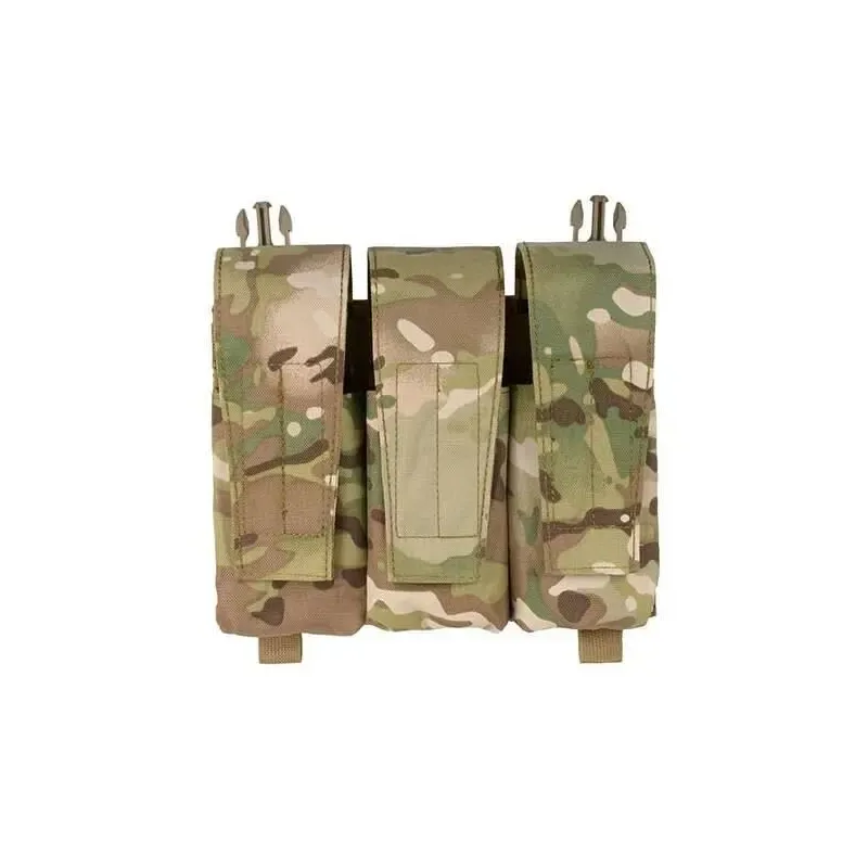 Triple Pouch MOLLE y Clip AK · Multicam