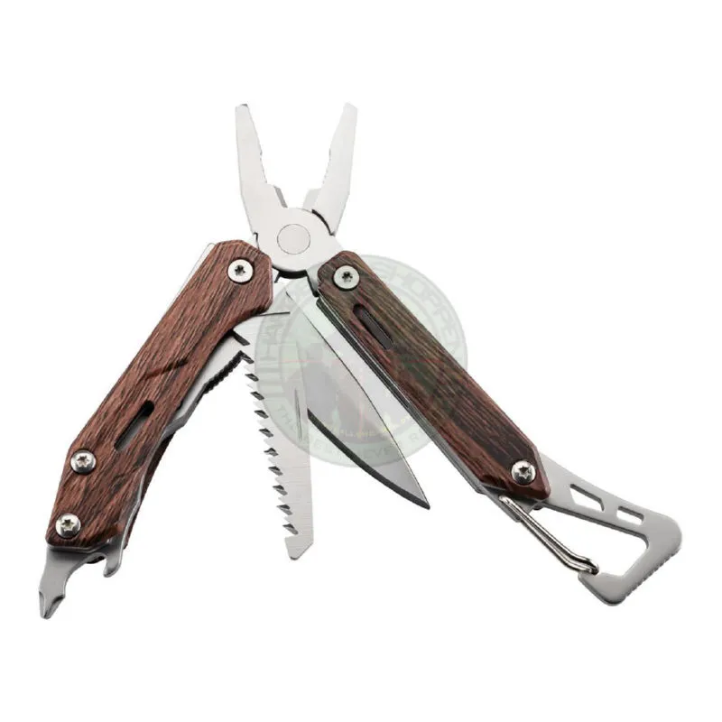 Mini-Tool, Med Træ Look, Nylon Taske Til Bælte