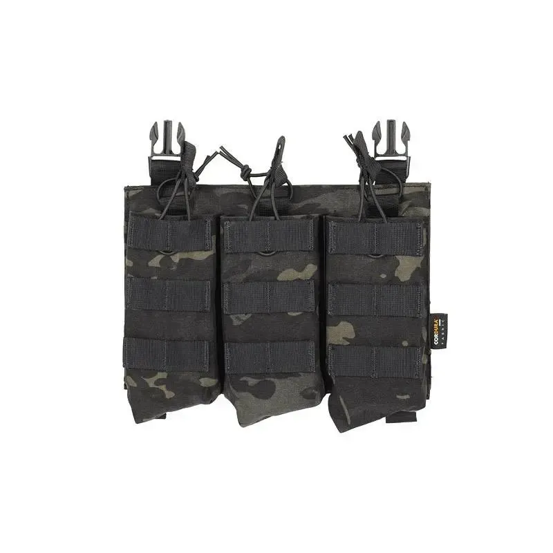 Triple Pouch AK Clip · Multicam Black