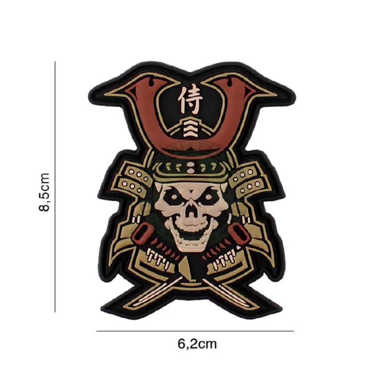3D PVC, Samurai Skull, Brun/Grøn