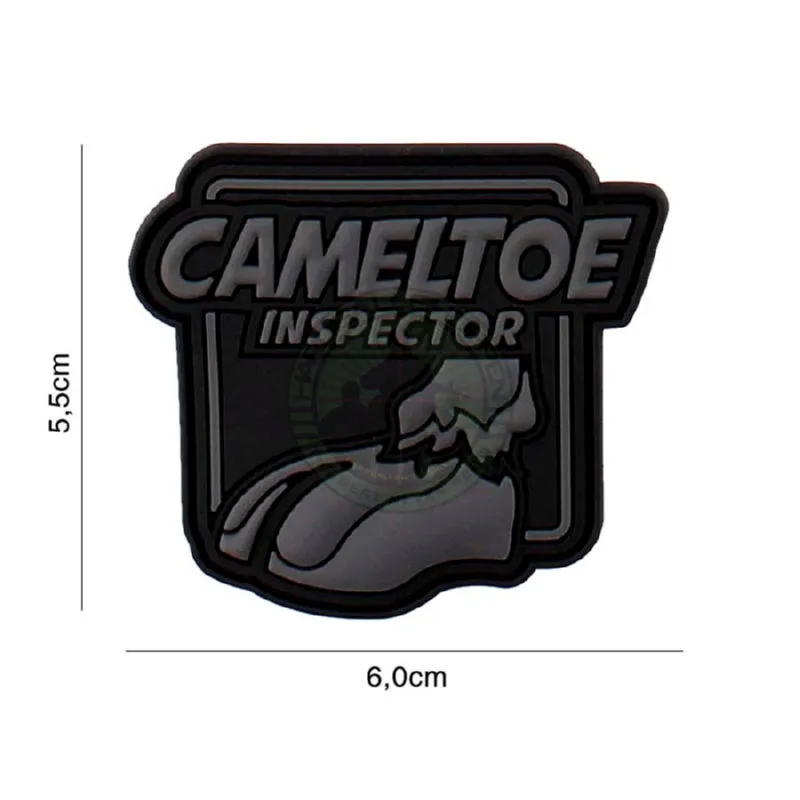 3D PVC, Cameltoe Inspector, Sort/Grå