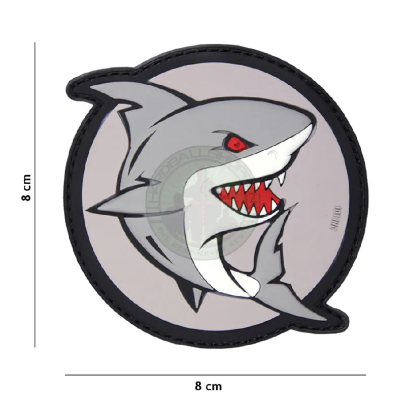 3D PVC, Attacking Shark, Grå/Rød