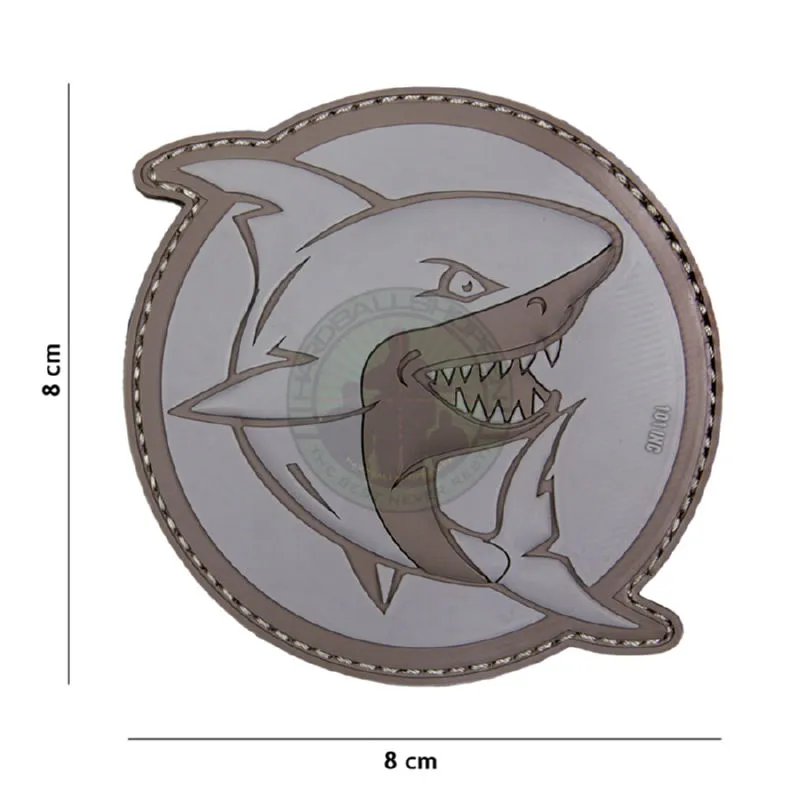 3D PVC, Attacking Shark, Grå