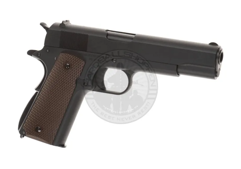 WE – Colt M1911 Full Metal, Sort · Negro