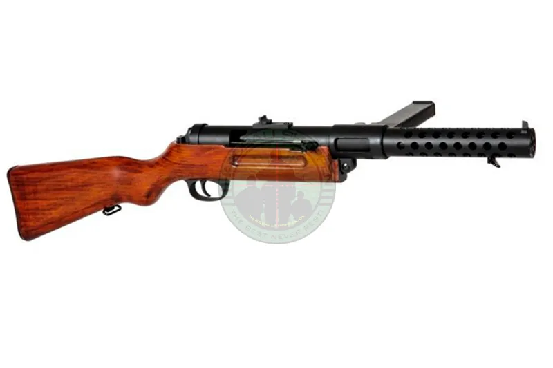 MP18 Bergmann, Maskinpistol – Ægte Træ · Negro