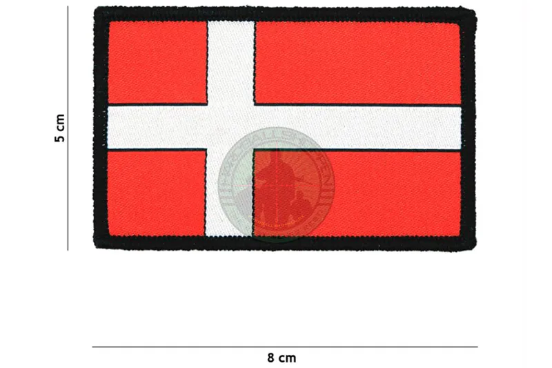 Vævet Dannebrog, Rød/Hvid