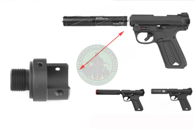 AAP01 CNC Upper Receiver Connector, Lyddæmperadapter