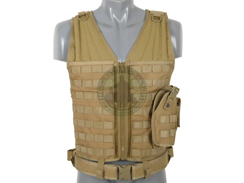 Lightweight MOLLE Tactical Vest · Tan / FDE