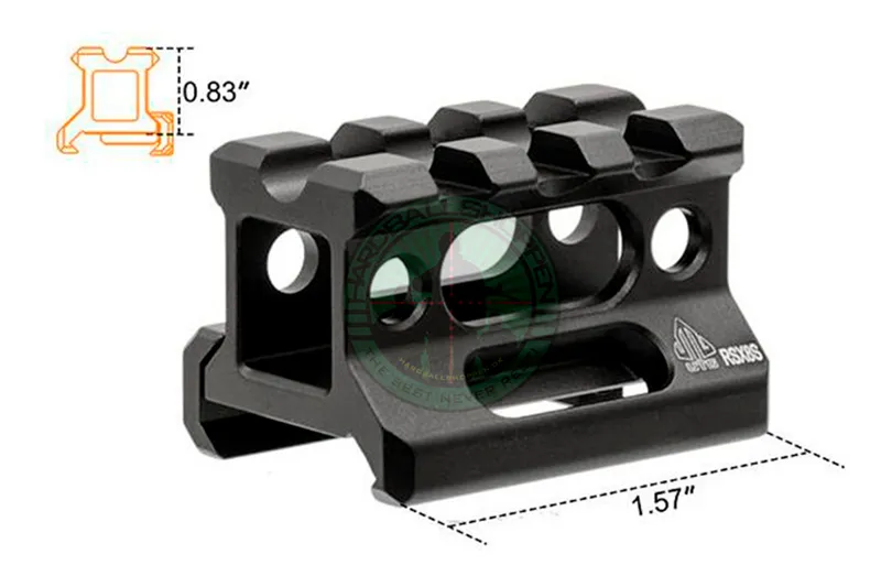 Universal Super Slim Riser Mount 3 Slot 0.83