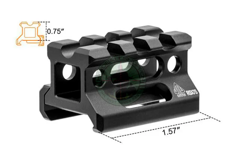 Universal Super Slim Riser Mount 3 Slot 0.75