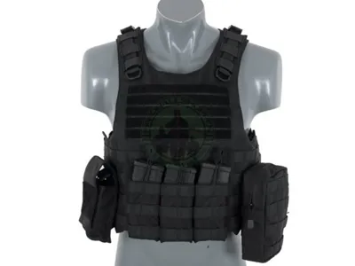 Lightweight AAV FSBE Assult Vest System V2, Sort