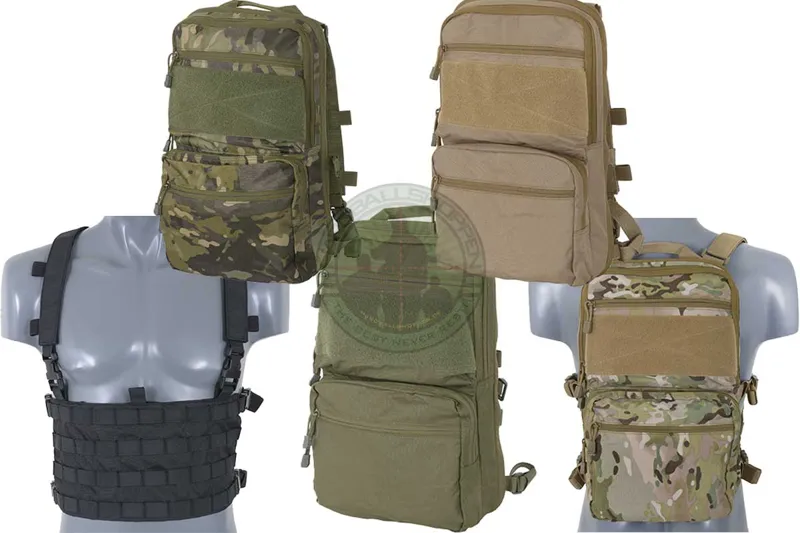 Rygsæk Og Chestrig M. MOLLE Front Panel
