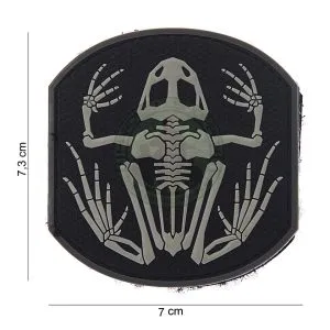 3D PVC, Frog Skeleton, Sort-Hvid