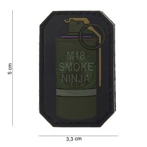 3D PVC, M18 Smoke Ninja, Lilla · Negro