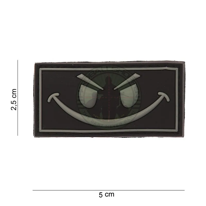 3D PVC, Evil Smiley, 5 x 2,5cm