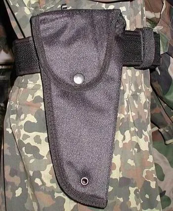 Pistolhylster Sort Nylon M/Clips · Negro