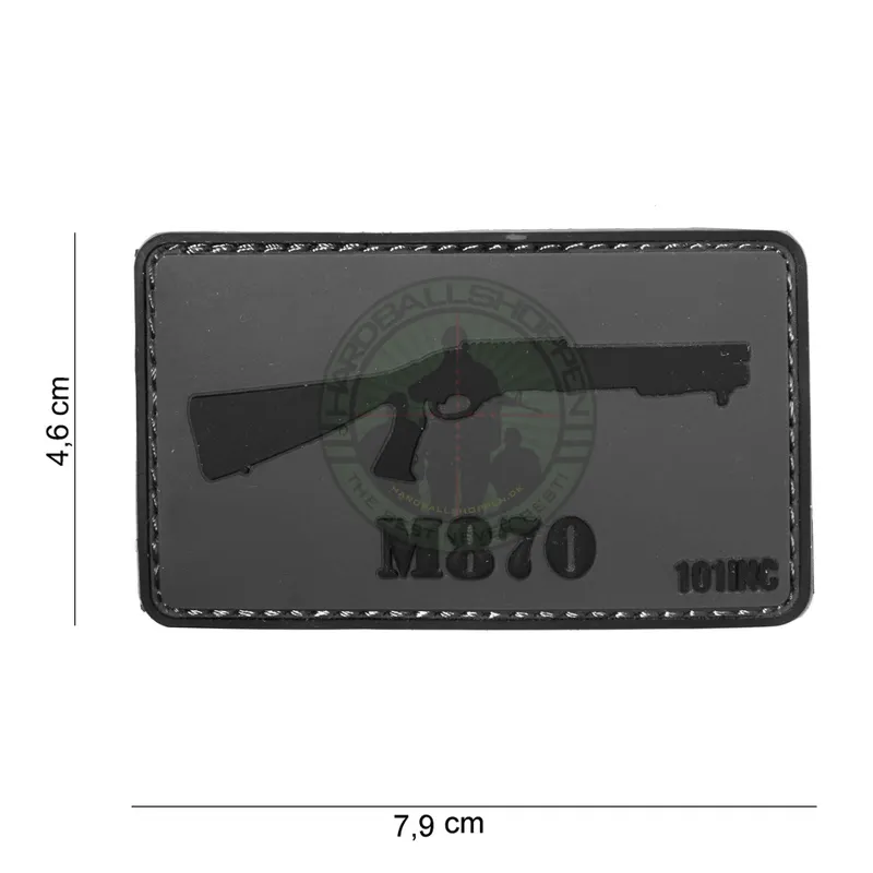 3D PVC, M870, Sort · Negro