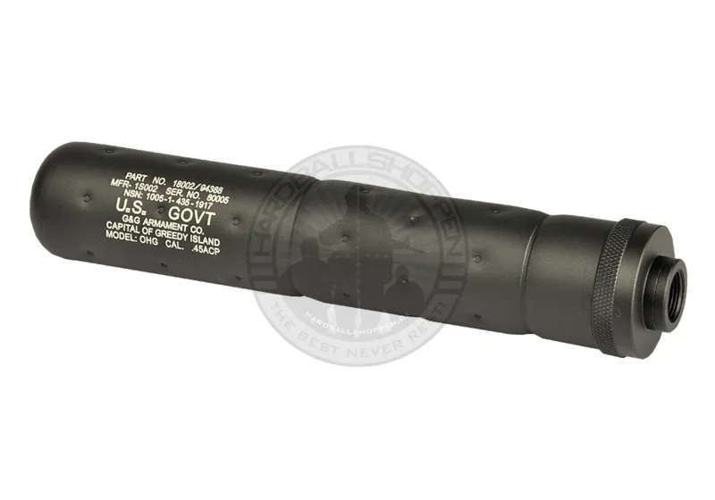 G&G – Lyddæmper SOCOM Large CCW · Negro