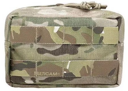 Small Horizontal MOLLE Pouch Zipped · Multicam