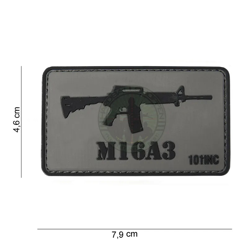 3D PVC, M16A3, Sort