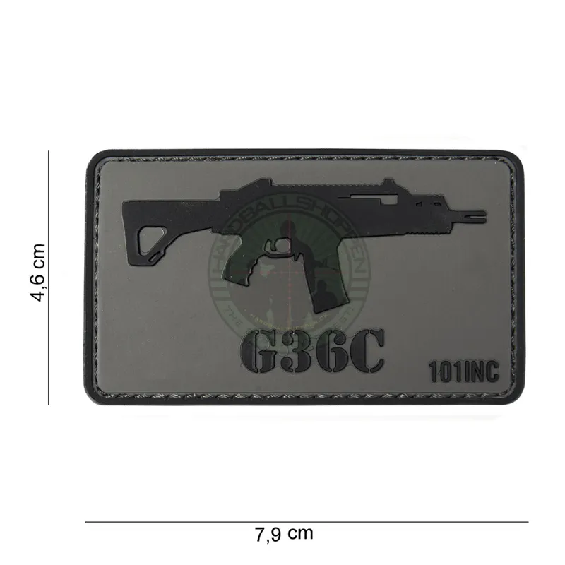 3D PVC, G36C, Sort