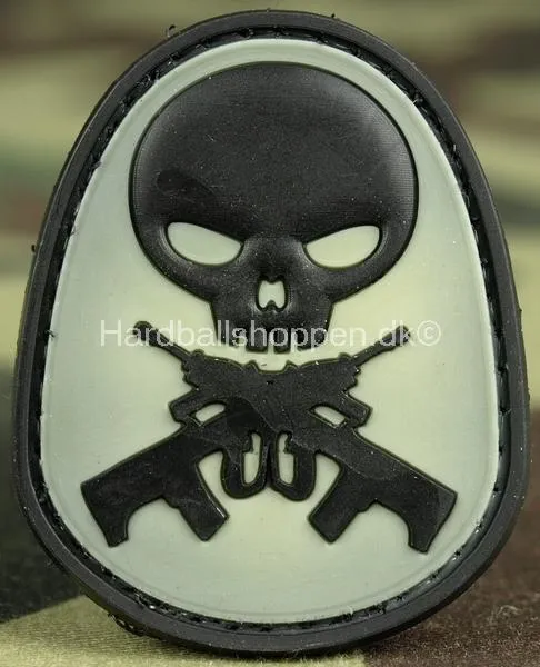 3D PVC, Rifle Skull, Sort