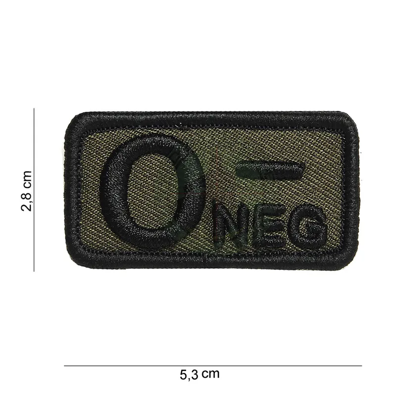 Patch, Blodtype, o- Negativ