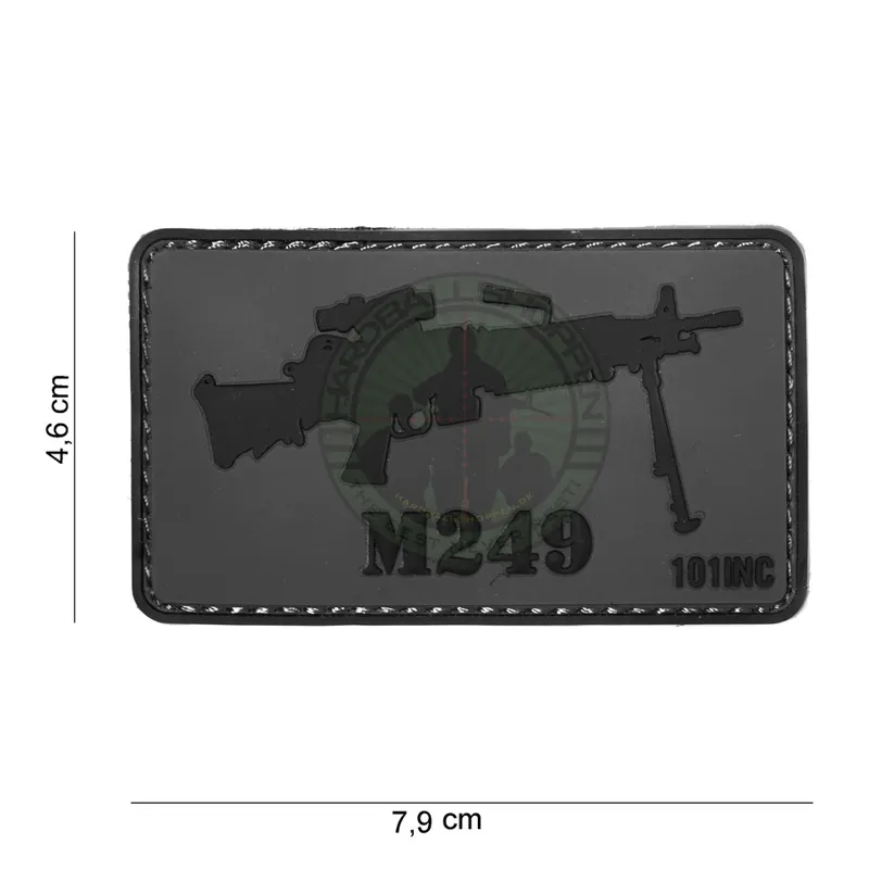3D PVC, M249, Sort