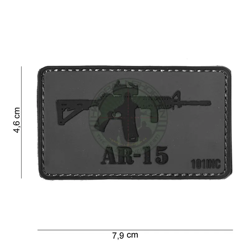 3D PVC, AR-15, Sort