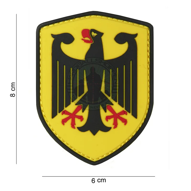 3D PVC, Skjold Tysk Ørn, Gul