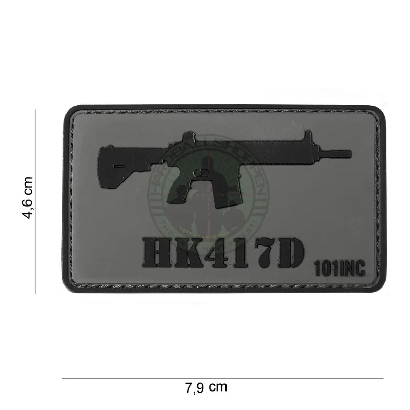 3D PVC, HK417D, Sort