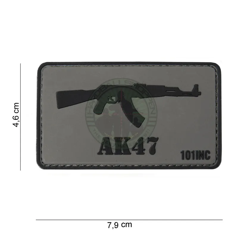 3D PVC, AK47, Sort