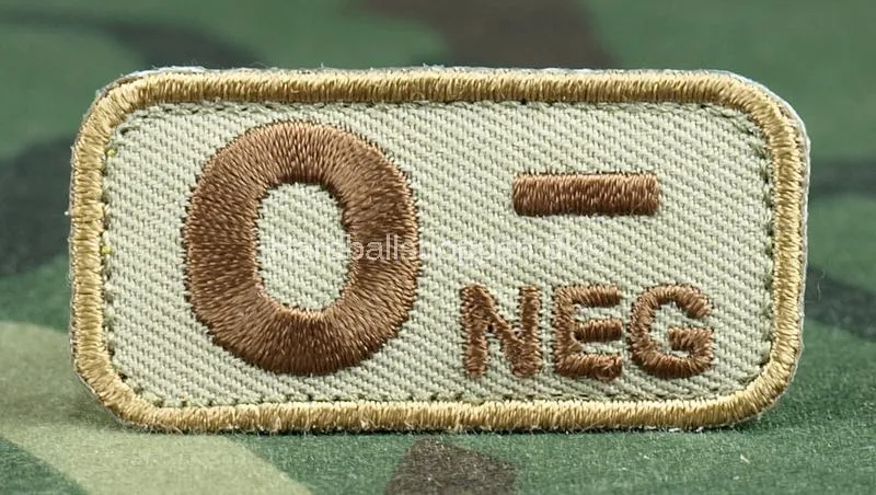 Bloodtypes O-Neg Patch