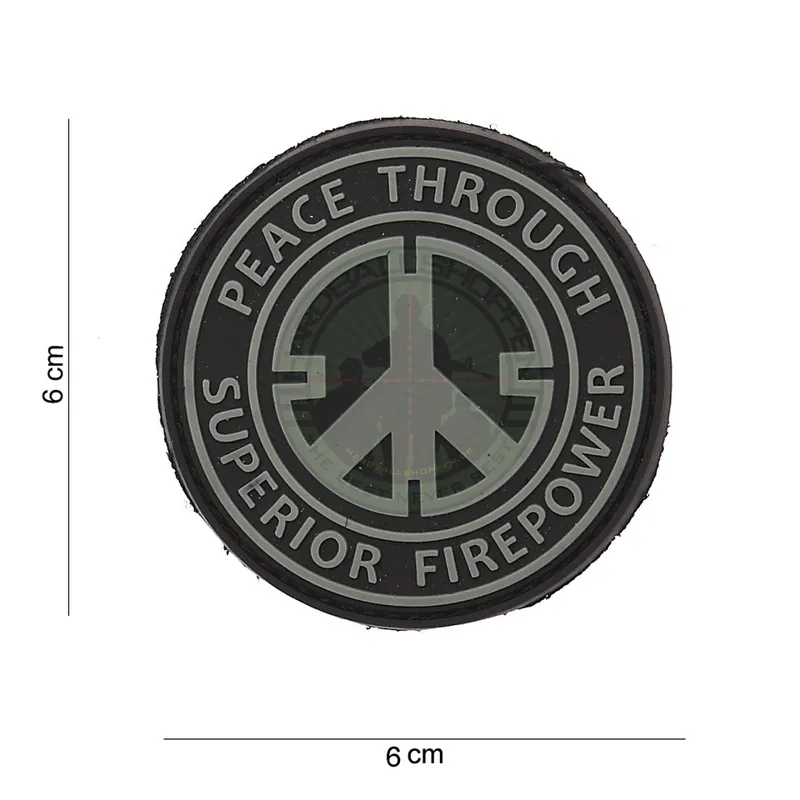 PVC Mærke Peace Through