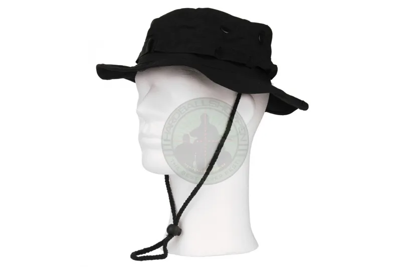 Hbsimp – Bush Hat, Deluxe, Ripstop, Sort, (Bøllehat)