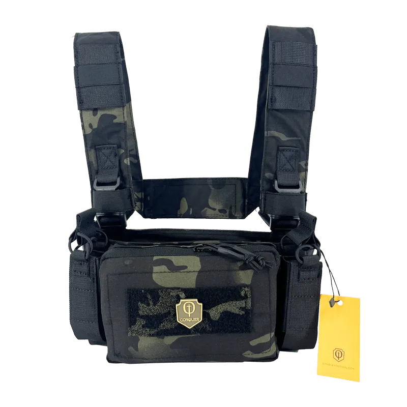Conquer Chest Rig Micro · Multicam Black