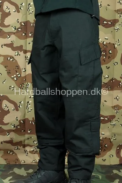 Miltec – US ACU Kampbukser Ripstop, Sort