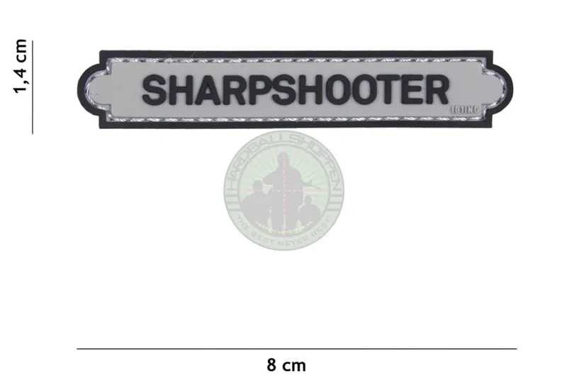 3D PVC, Sharpshooter, Grå/Sort