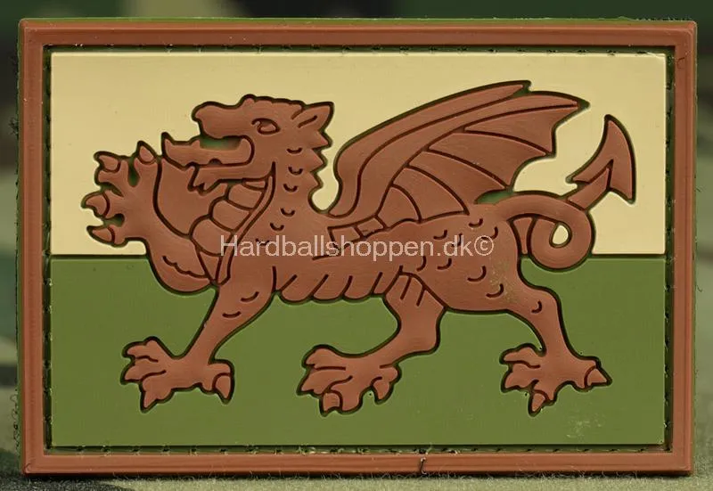 PVC Mærke Welsh Dragon
