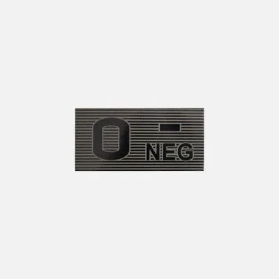 0 Rh- Blood Type Patch - Polyester Blend - Helikon-Tex