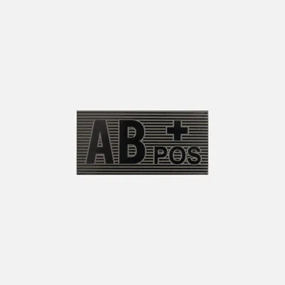 AB Rh+ Blood Type Patch - Polyester Blend - Helikon-Tex