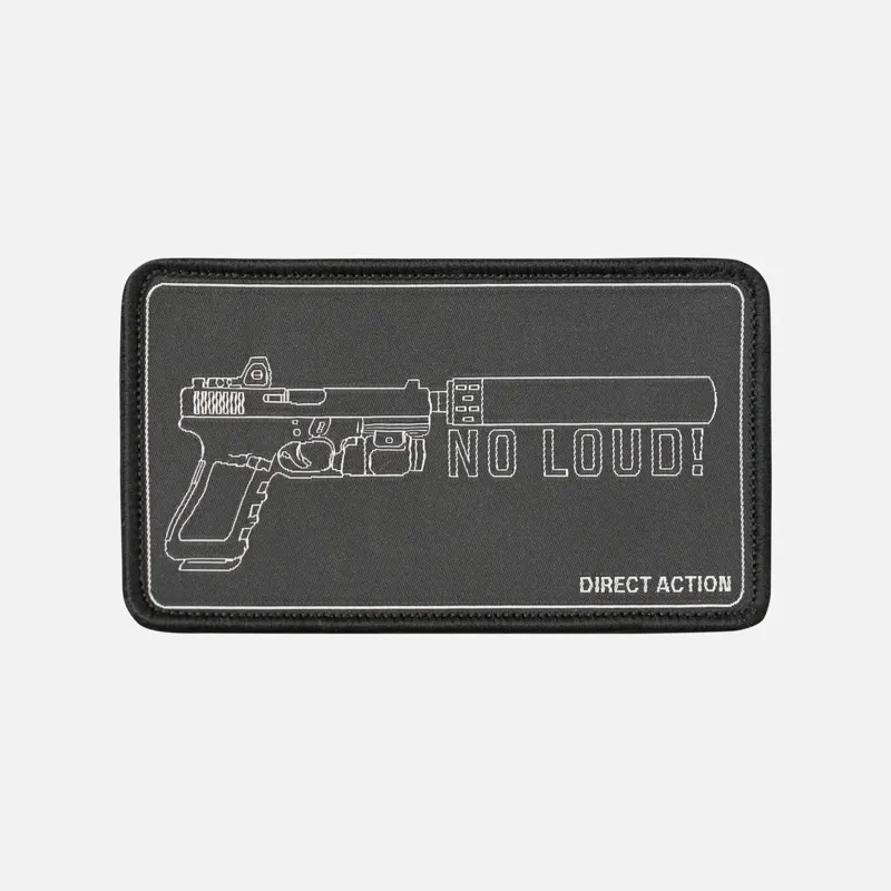 Helikon-Tex Patch NO LOUD! · Negro