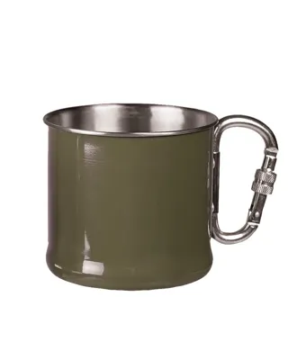 Karabinerbecher S/Steel 500ml Messer - Kaufen! - Mil-Tec