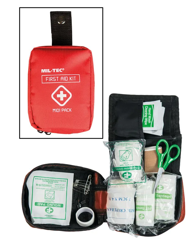Mil-Tec First Aid Pack Midi - Jetzt Online Kaufen! · Rojo