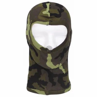 Balaclava, 1-HOLE, Thin, M 95 CZ Camouflage, 100 % Cotton - MFH
