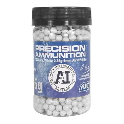 Accuracy International Precision Ammunition BBs 0.36g 1.000ER Container Weiss - ASG