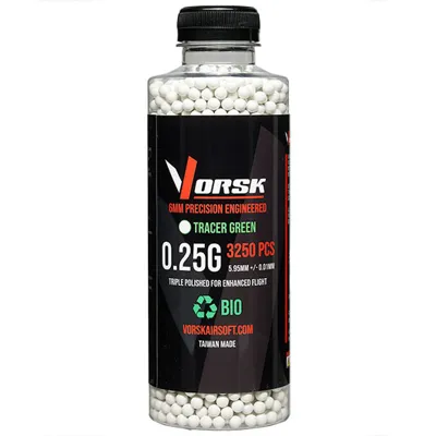 Bio Tracer Triple Polished QC BBs 0,25g 3.250ER Flasche Grün - Vorsk