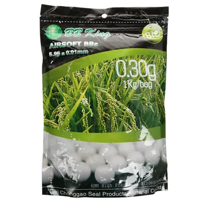 High Precision BIO BBs 0.30g 3.333ER Beutel Weiss - BB King